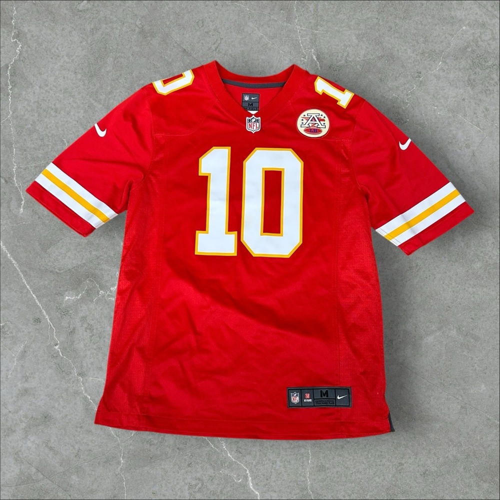 Nike Kansas City Chiefs Jersey Men Medium Red NFL Tyreek Hill #10 Onfield 647111